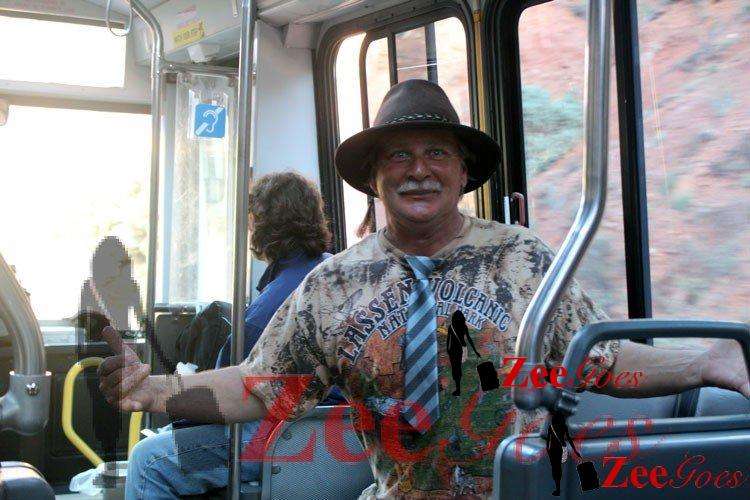 Pretty chatty and friendly fellow on the bus