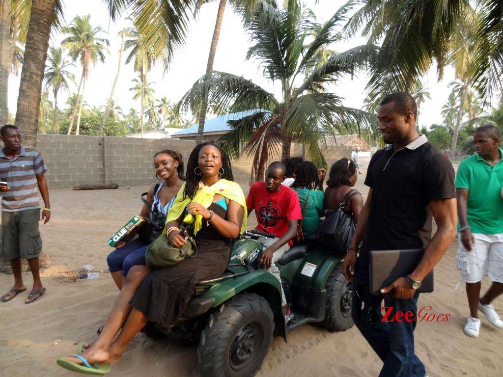 Riding in style to the villa