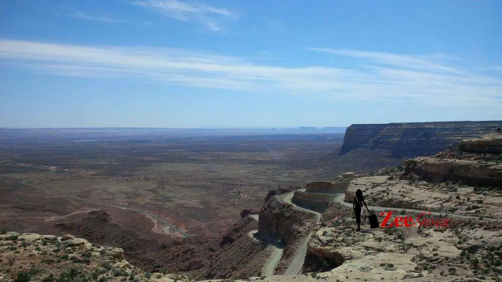 Torrey To Kayenta To The Grand Canyon! 18 View from the car. The roads were so narrow. Not enough space for 2 vehicles.