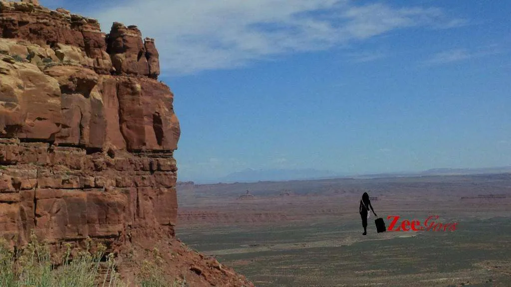 Torrey To Kayenta To The Grand Canyon! 19 You see that rock's edge? We were driving quite close to it.