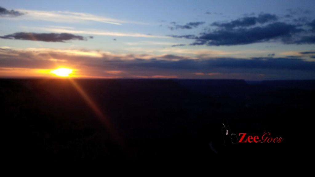 Sunset over the Grand Canyon