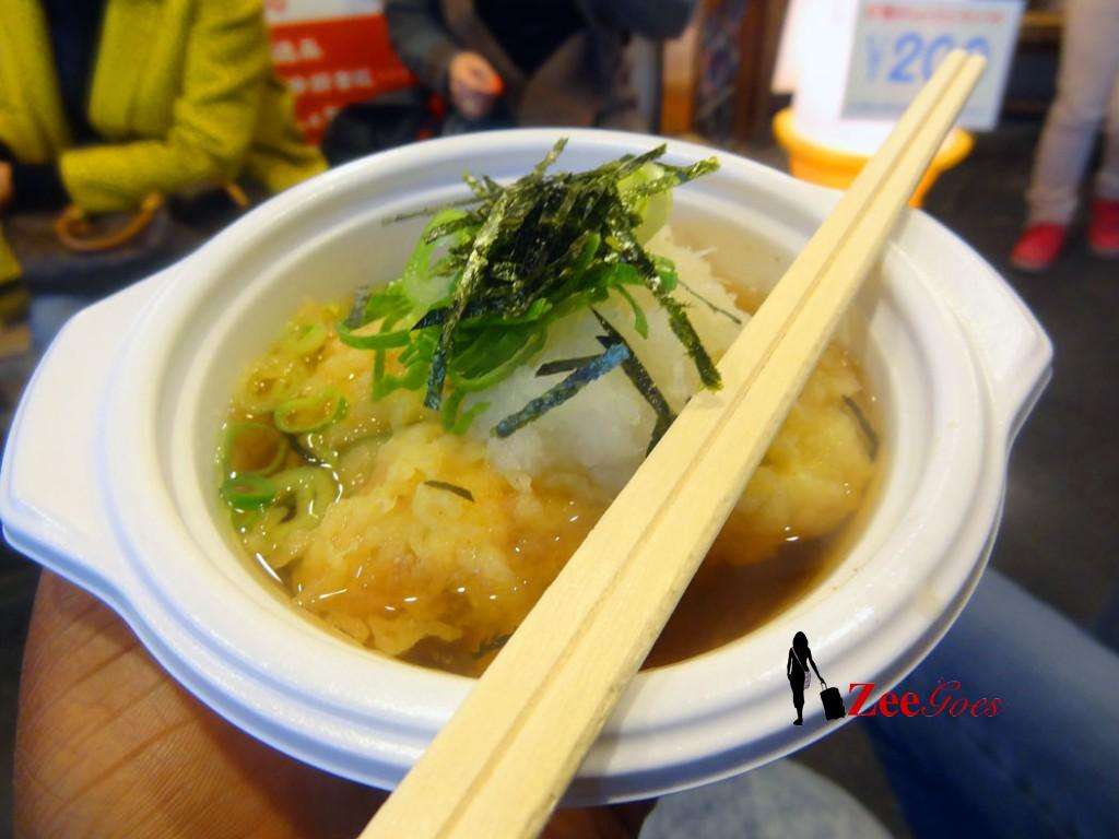 Travel Japan: Kyoto! 22 This was amazing! Fish broth with takoyaki. So good!