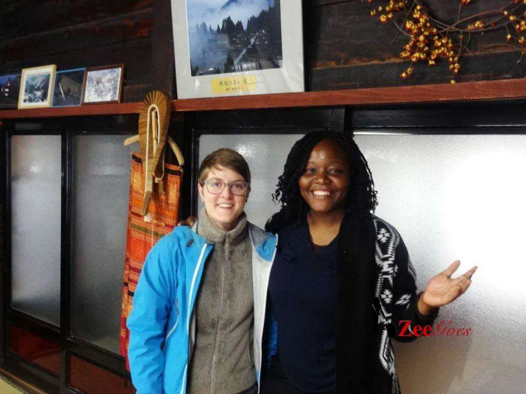 My guesthouse mate, emily. She decided to live and work in japan for 6 months because of her love for the culture.