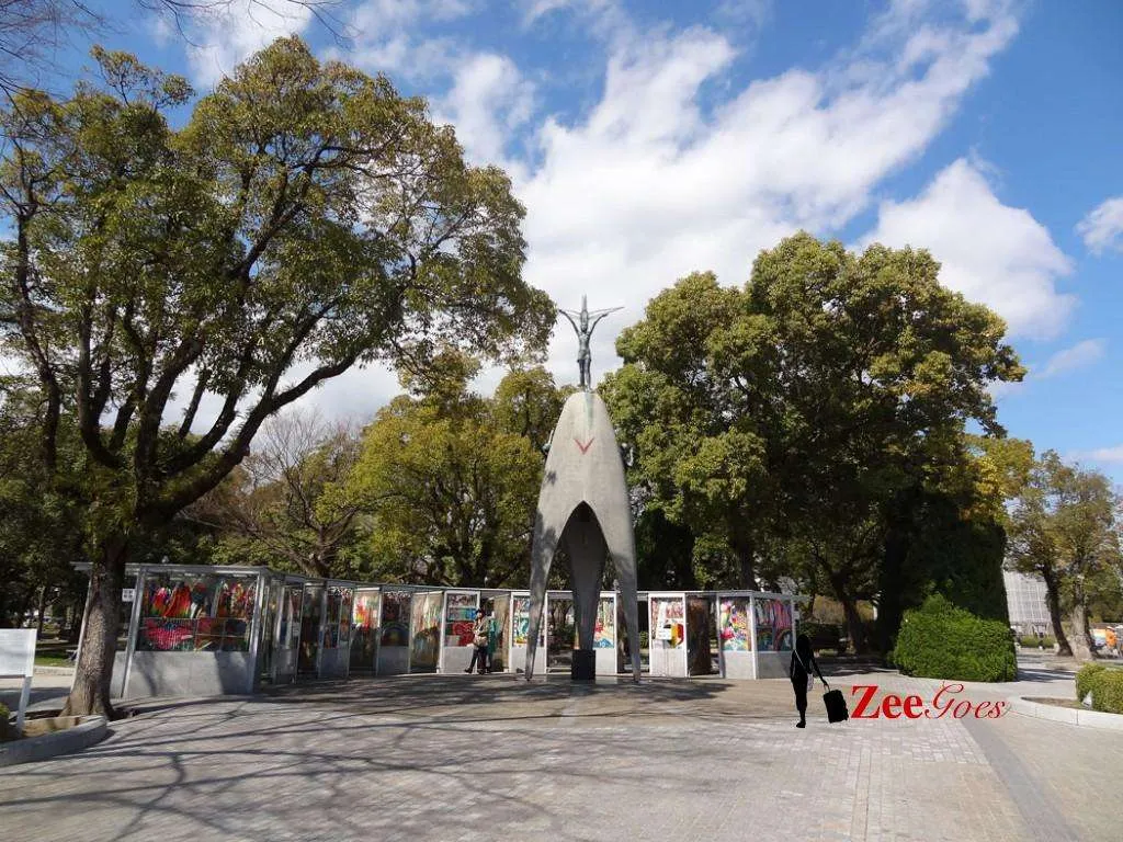Travel Japan: Speeding Through Miyajima, Hiroshima, Onimichi - Part 2 11 Children's peace monument