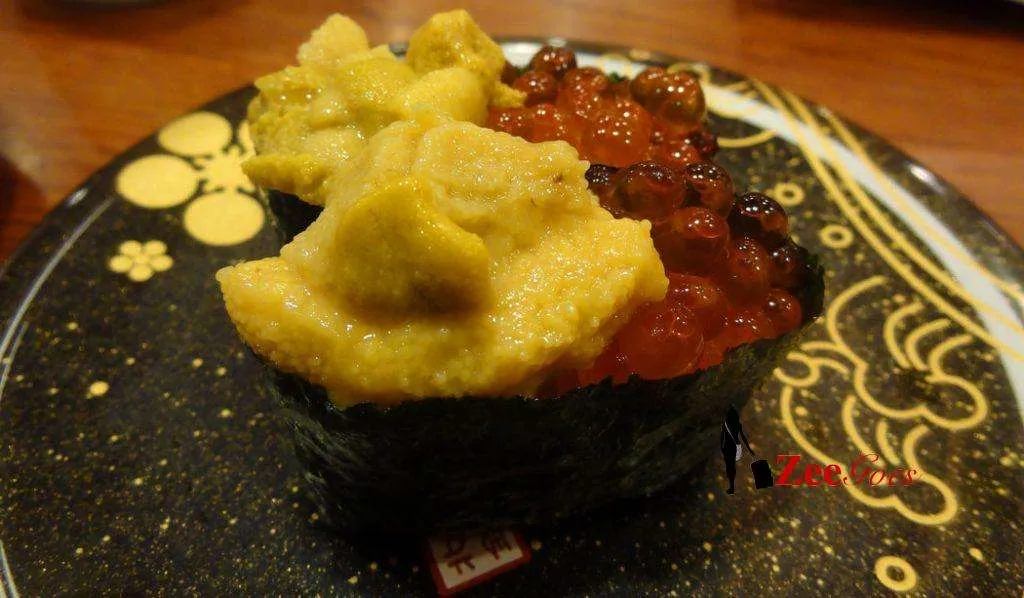 I just had to eat more uni with salmon roe...