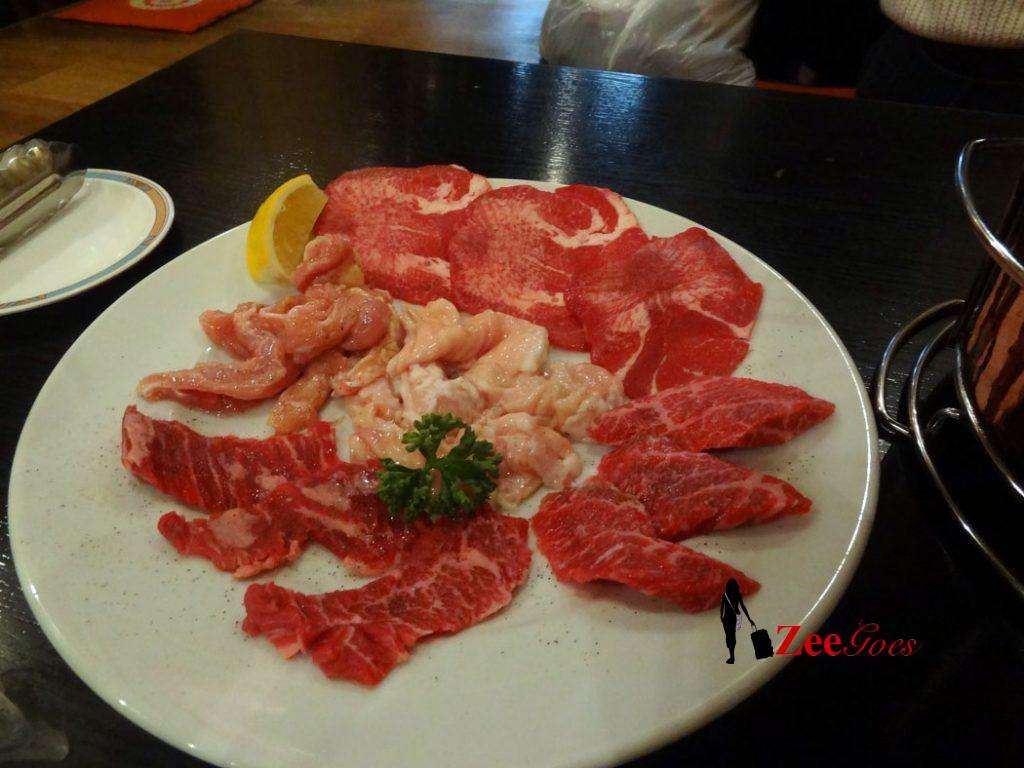 Wagyu beef and some chicken