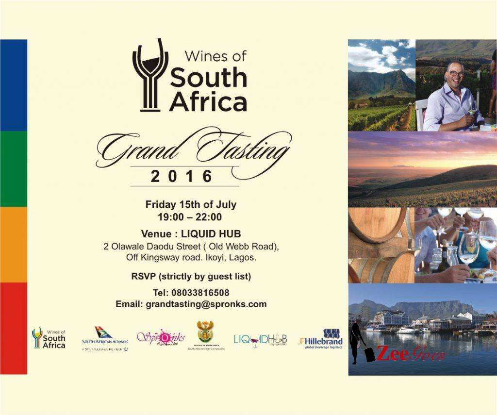 Wine Of South Africa Invite