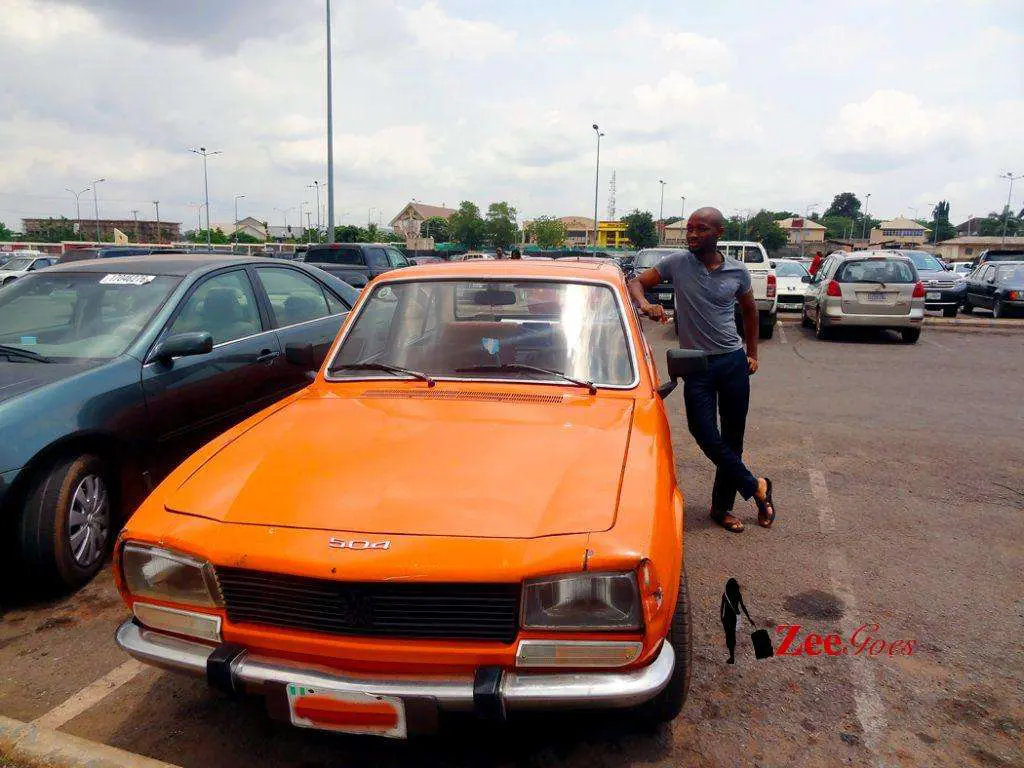 We saw this peugeot and tosin had to strike a pose