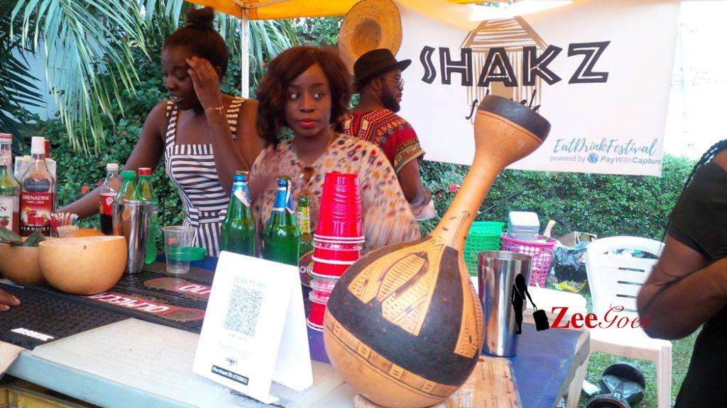 They were out of drinks when I got to their booth, but I liked their set up