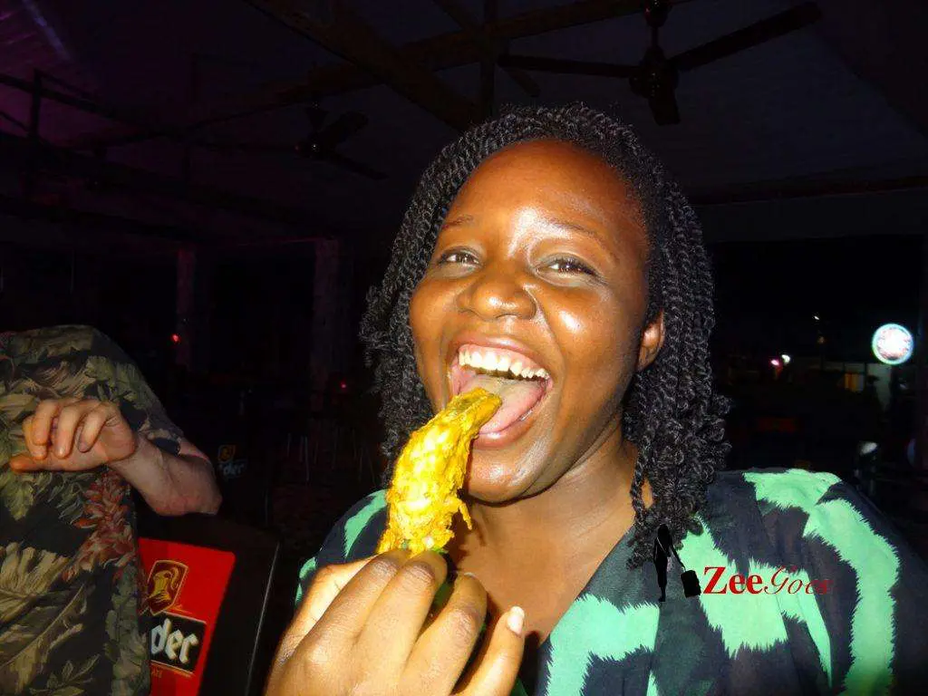 About to try out the goat's tongue... Just a bite for this bit only