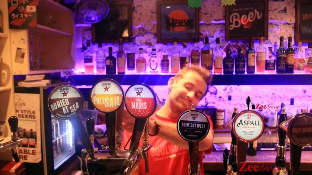 Beer tasting at the salthouse by galway bay