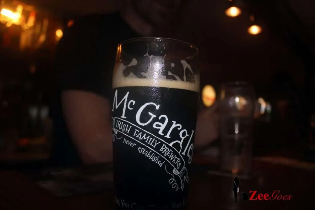 Chill time at a bar with a new stout brand