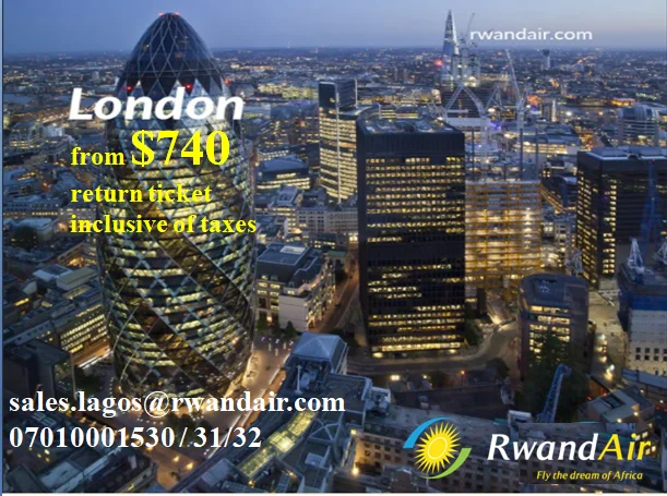 From lagos to london christmas deal with rwandair!