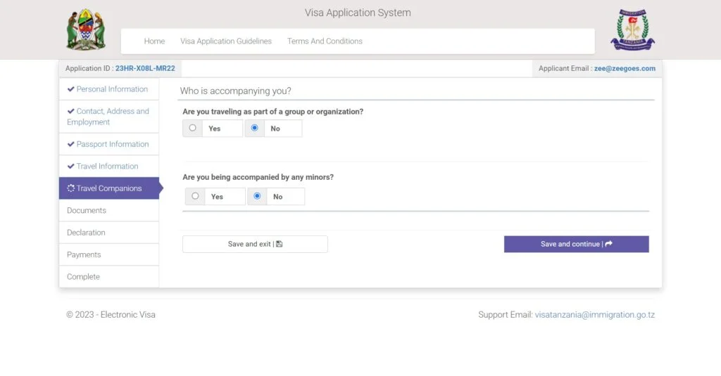 Visa To Tanzania, The Best Guide For Nigerian Passport Holders 11 Image guide for how to apply online for visa to tanzania