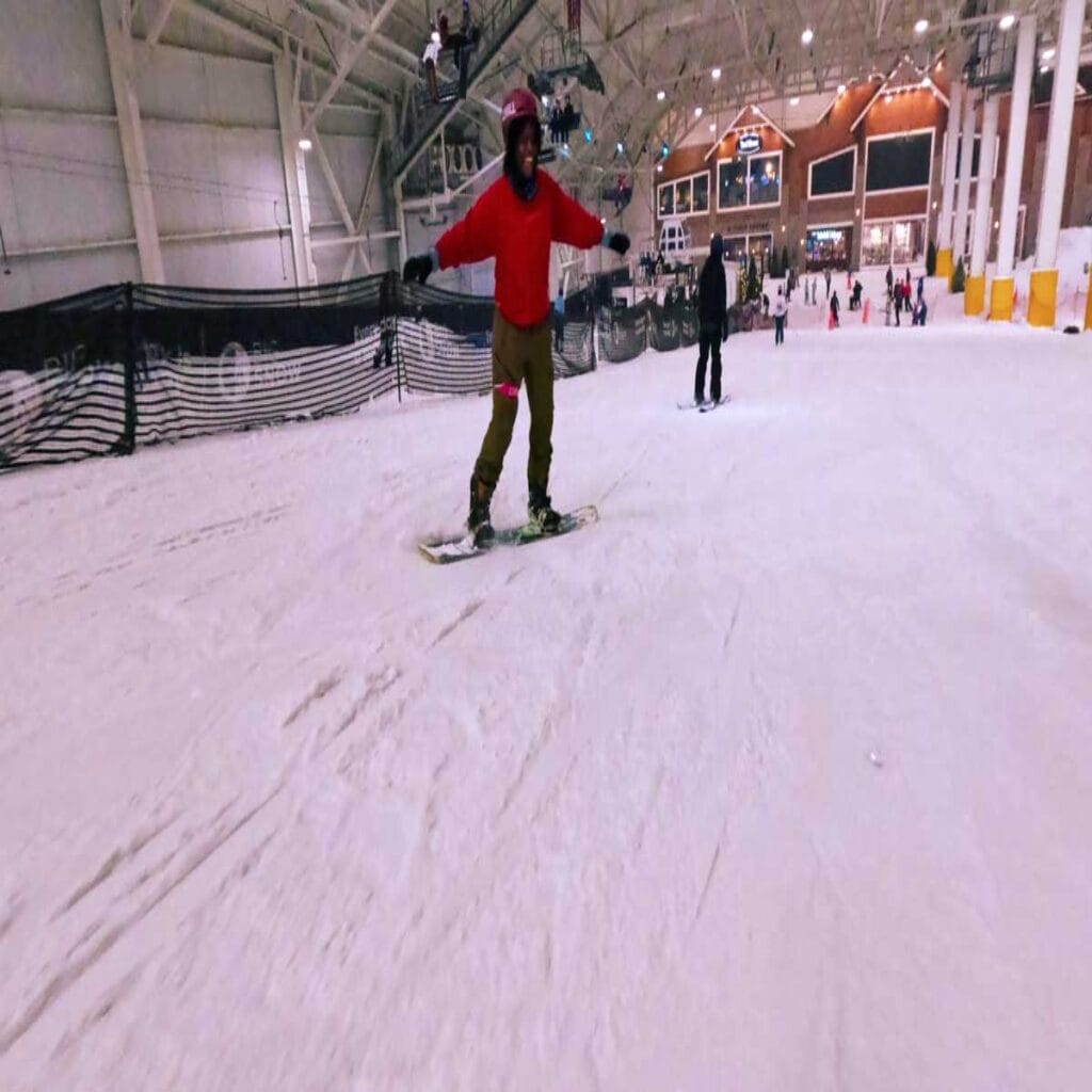 snowboarding at BigSnow